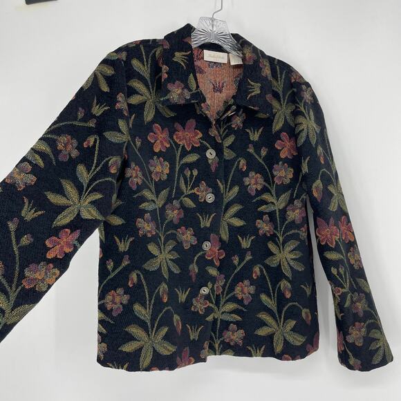 Studio Works Vintage Floral Jacket Size Medium - Picture 6 of 8